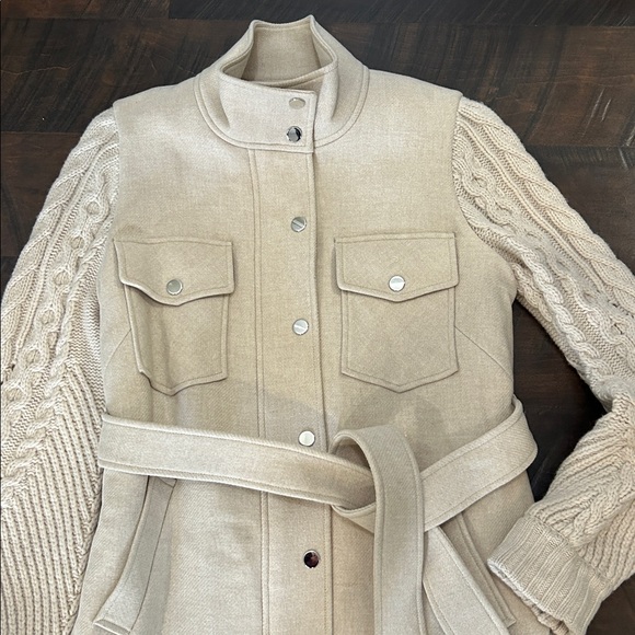 Veronica Beard Jett belted jacket Coat M NICE!!! - Picture 3 of 13